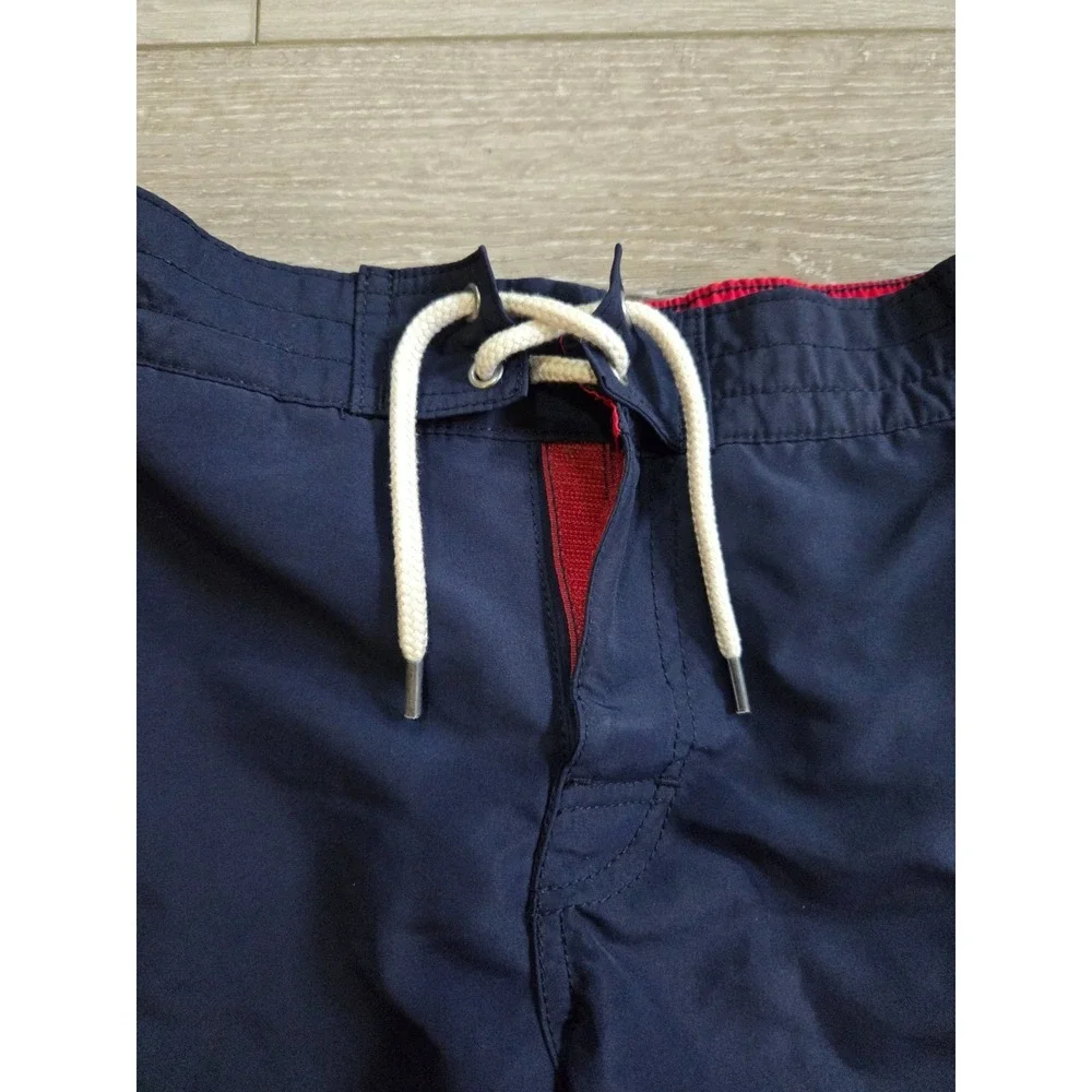 Polo Ralph Lauren Boys Navy Blue Embroidered Big Pony Swim Trunks Medium 10-12